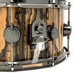 DW Collectors SSC Maple Snare Drum 14x6.5 Exotic Ivory Ebony w/Black Nickel Hardware - Drum Center Of Portsmouth