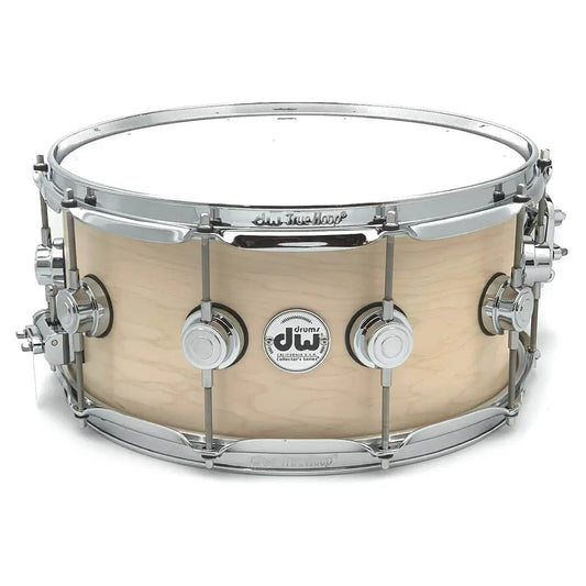 DW Collectors Maple Snare Drum 14x6.5 Satin Natural - Drum Center Of Portsmouth