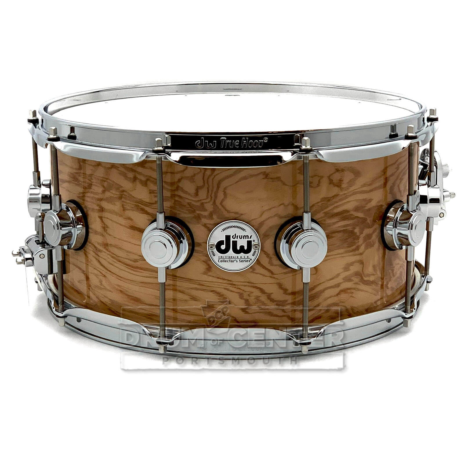 DW Collectors VLT 333 Maple Snare Drum 14x6.5 Exotic Olive Ash Burl - Drum Center Of Portsmouth