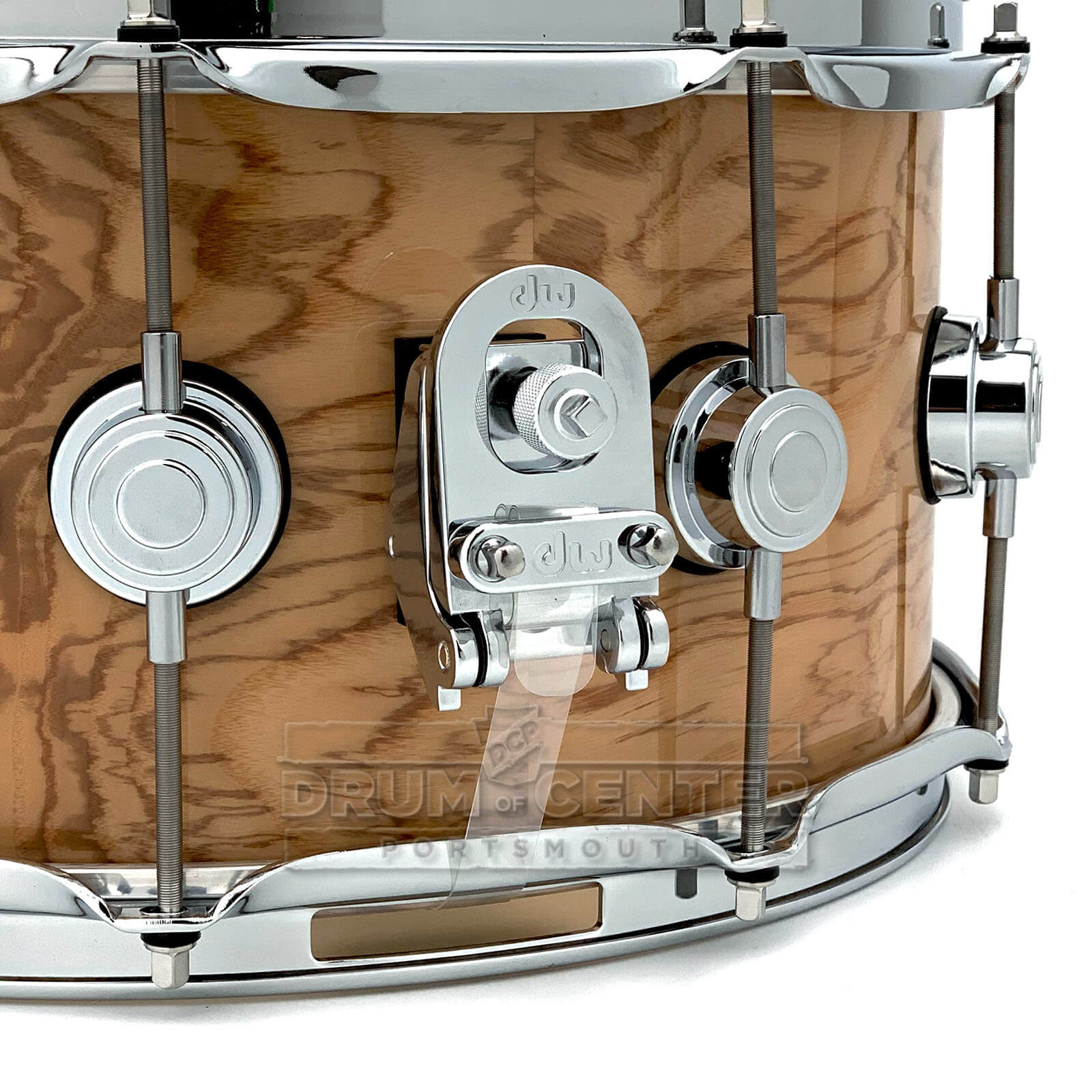 DW Collectors VLT 333 Maple Snare Drum 14x6.5 Exotic Olive Ash Burl - Drum Center Of Portsmouth