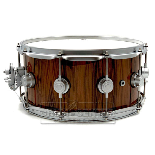 DW Collectors SSC Maple Snare Drum 14x6.5 Exotic Santos Rosewood w/Satin Chrome Hardware - Drum Center Of Portsmouth