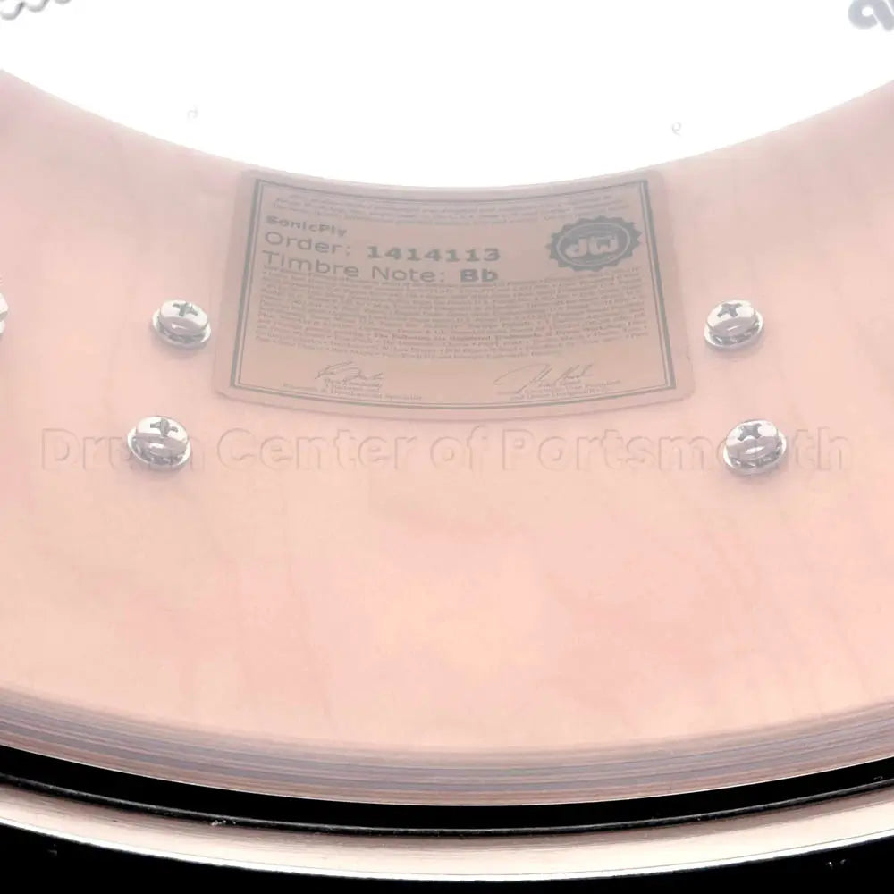 DW Collectors SonicPly Snare Drum 14x6.5 Black Ice w/Nickel Hw - Drum Center Of Portsmouth