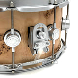 DW Collectors VLT 333 Maple Snare Drum 14x6.5 Exotic Mapa Burl w/Satin Chrome Hardware - Drum Center Of Portsmouth