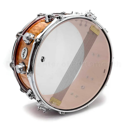 DW Collectors VLT 333 Maple Snare Drum 14x6.5 Almond Burst Super Quilted Maple - Drum Center Of Portsmouth