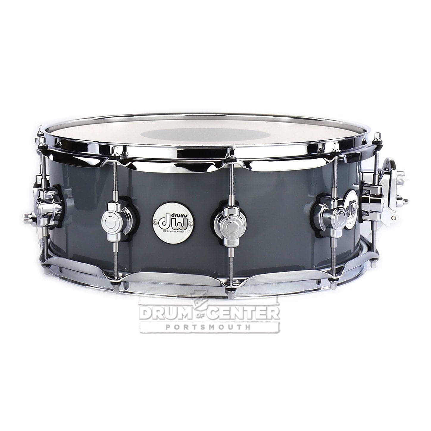 Used DW Design 14x5.5 Snare Drum Steel Gray - Drum Center Of Portsmouth