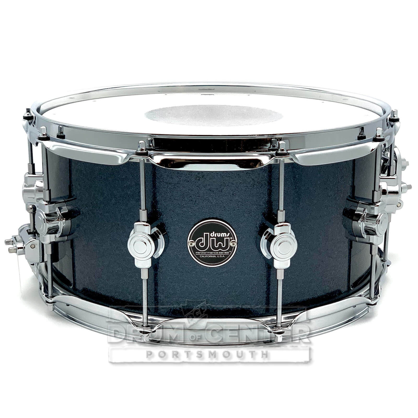 DW Limited Edition Performance Cherry Snare Drum 14x6.5 Black Sparkle - Drum Center Of Portsmouth