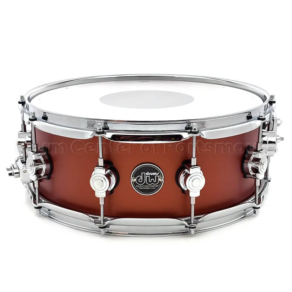 DW Performance Snare Drum 14x5.5 Hard Satin American Rust - Drum Center Of Portsmouth