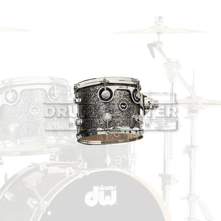 DW DWe Electronic/Acoustic Tom 8x7 Black Galaxy