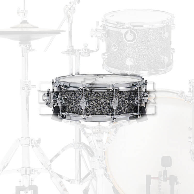 DW DWe Electronic/Acoustic Snare Drum 14x5 Black Galaxy