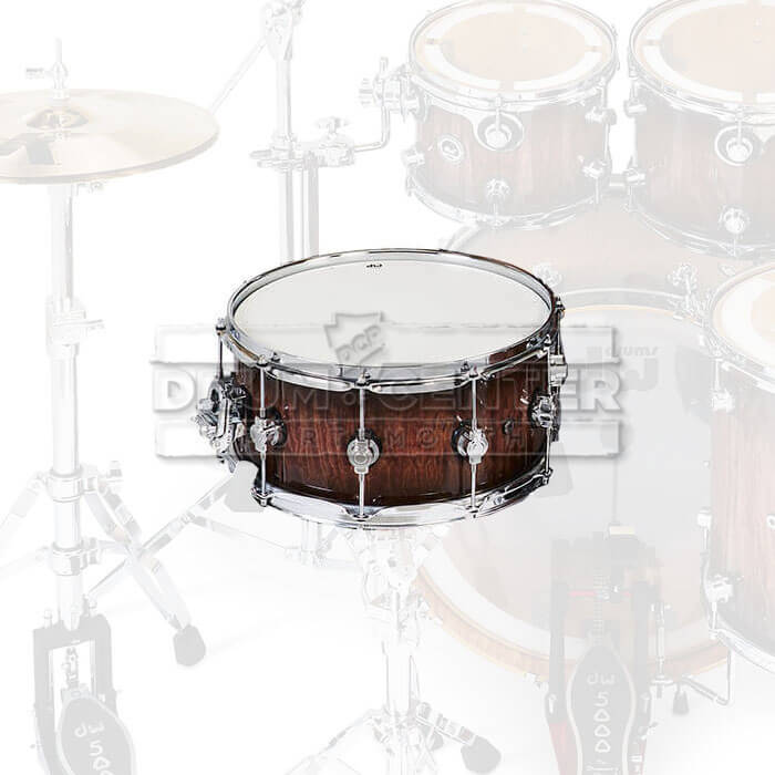 DW DWe Electronic/Acoustic Snare Drum 14x6.5 Curly Maple Burst