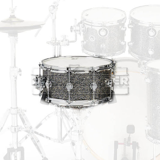 DW DWe Electronic/Acoustic Snare Drum 14x6.5 Black Galaxy
