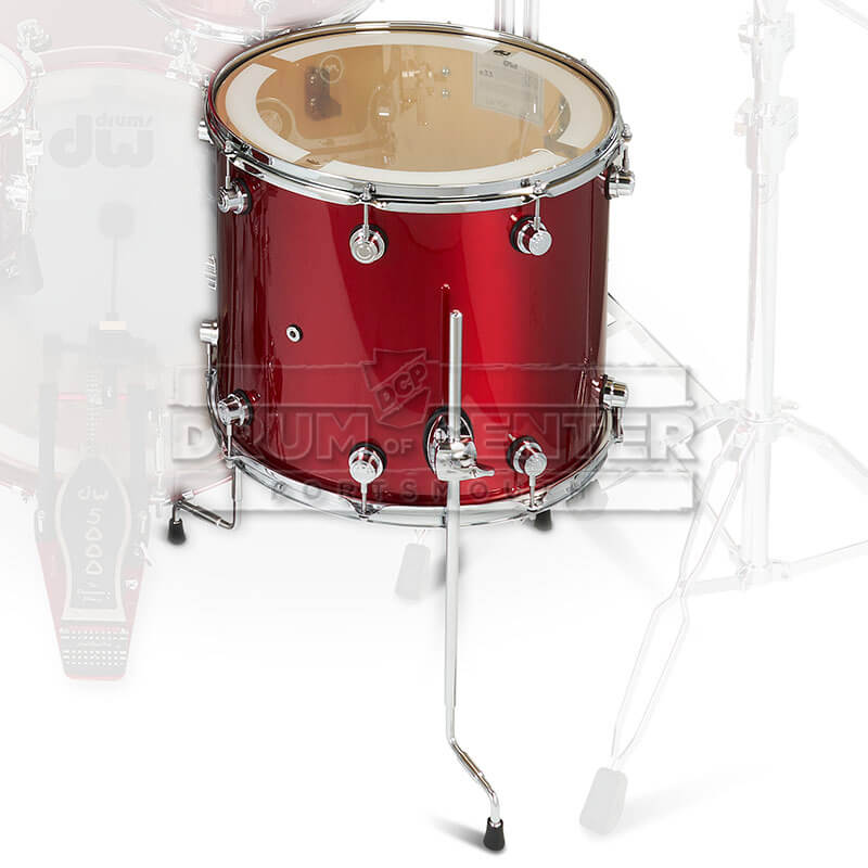 DW DWe Electronic/Acoustic Floor Tom 16x14 Black Cherry Metallic