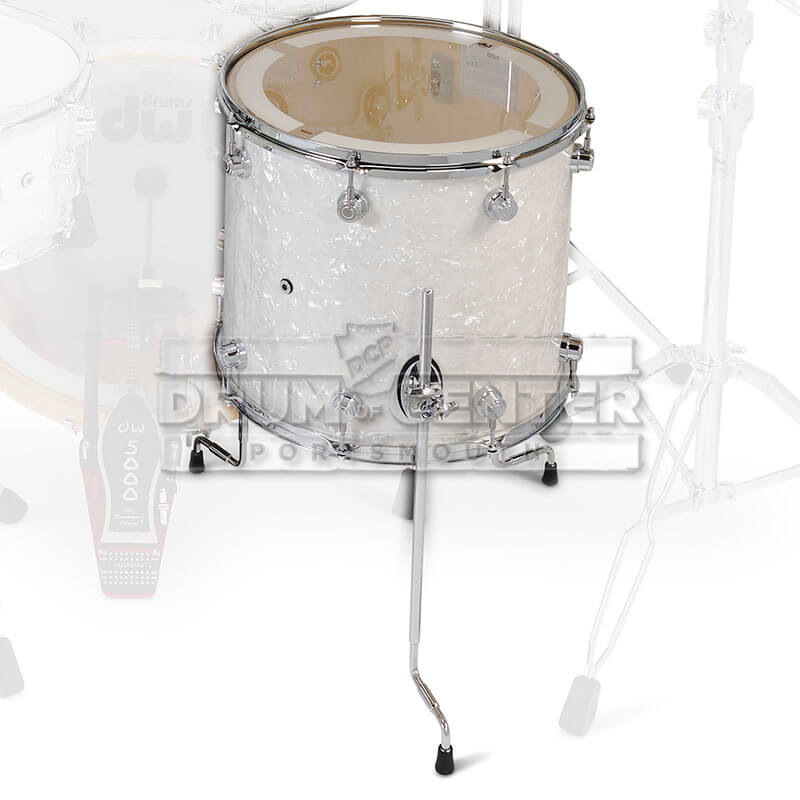 DW DWe Electronic/Acoustic Floor Tom 16x14 White Marine Pearl