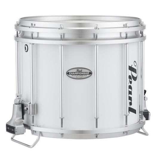 Pear 14X12 Championship Maple Ffx Marching Snare - Pure White
