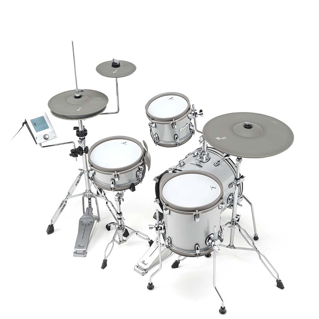 EFNOTE mini Acoustic Designed Electronic Drum Set White Sparkle - Drum Center Of Portsmouth