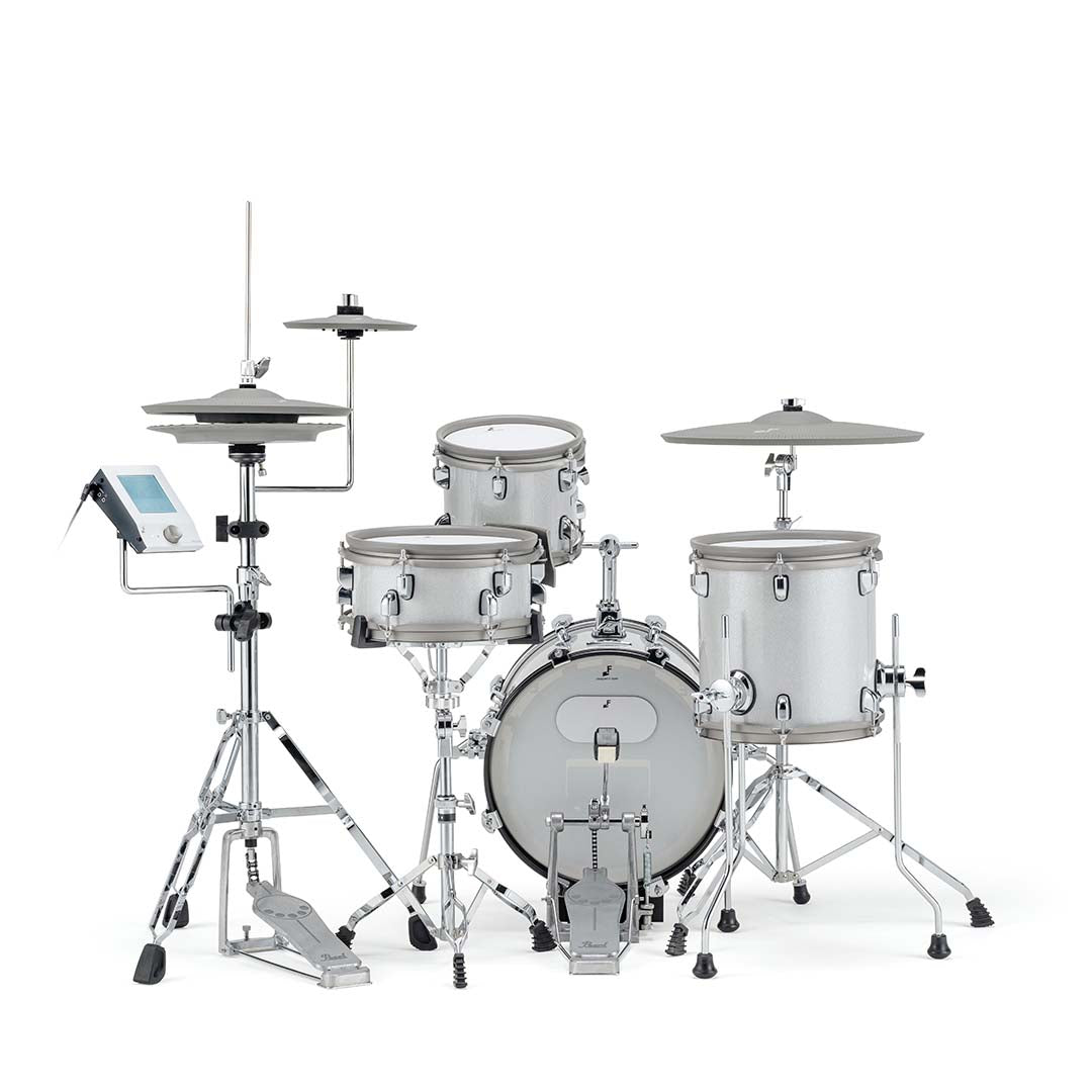 EFNOTE mini Acoustic Designed Electronic Drum Set White Sparkle - Drum Center Of Portsmouth