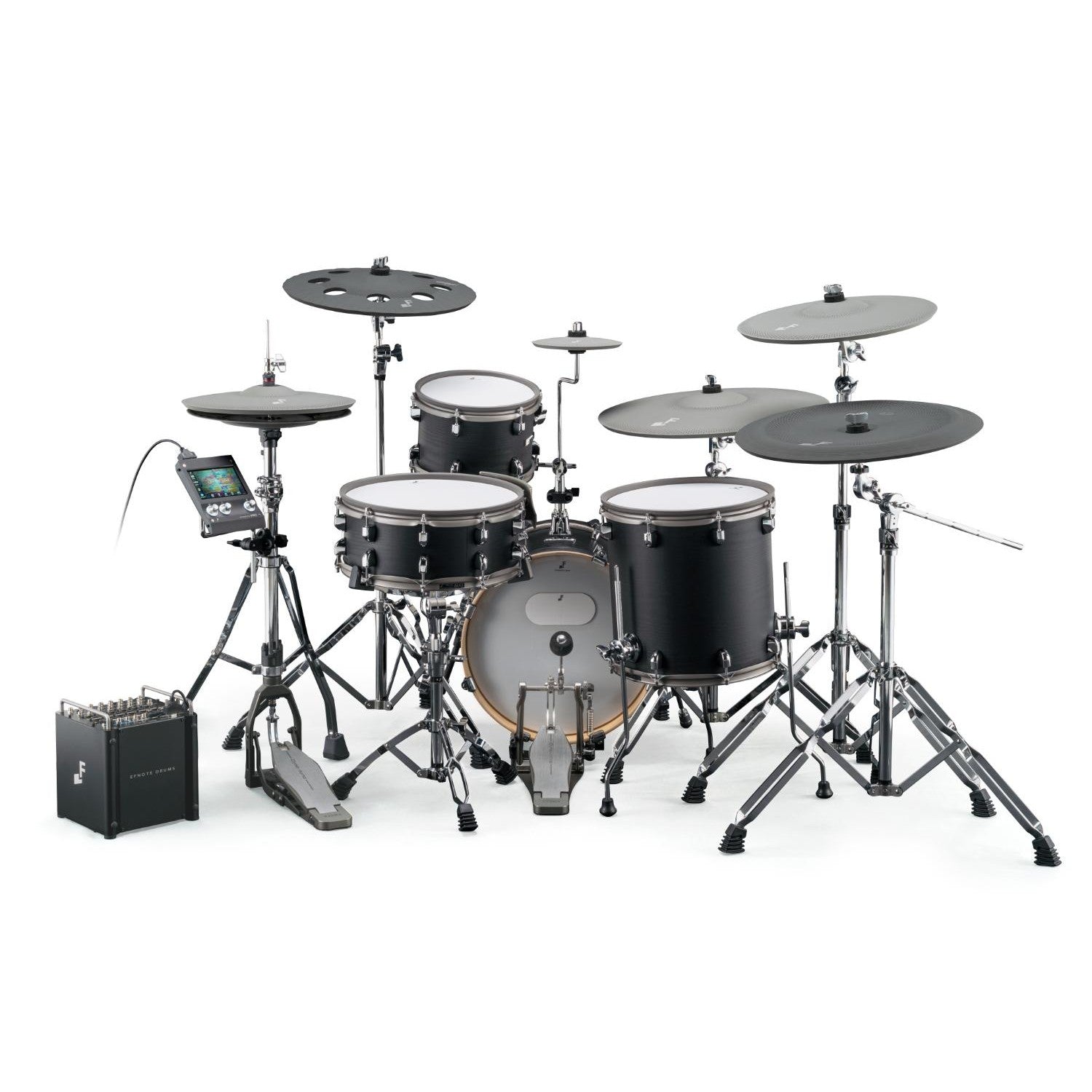 EFNOTE Pro 500X Special Electronic Drum Set Black Oak Wrap - Drum Center Of Portsmouth