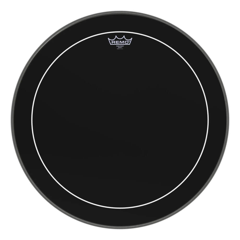 Remo Ebony Pinstripe 20" Bass Drum Head - Drum Center Of Portsmouth