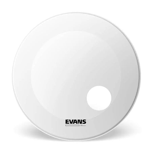 Evans EQ3 Resonant Coated White Bass Drum Head 26" w/Port - Drum Center Of Portsmouth