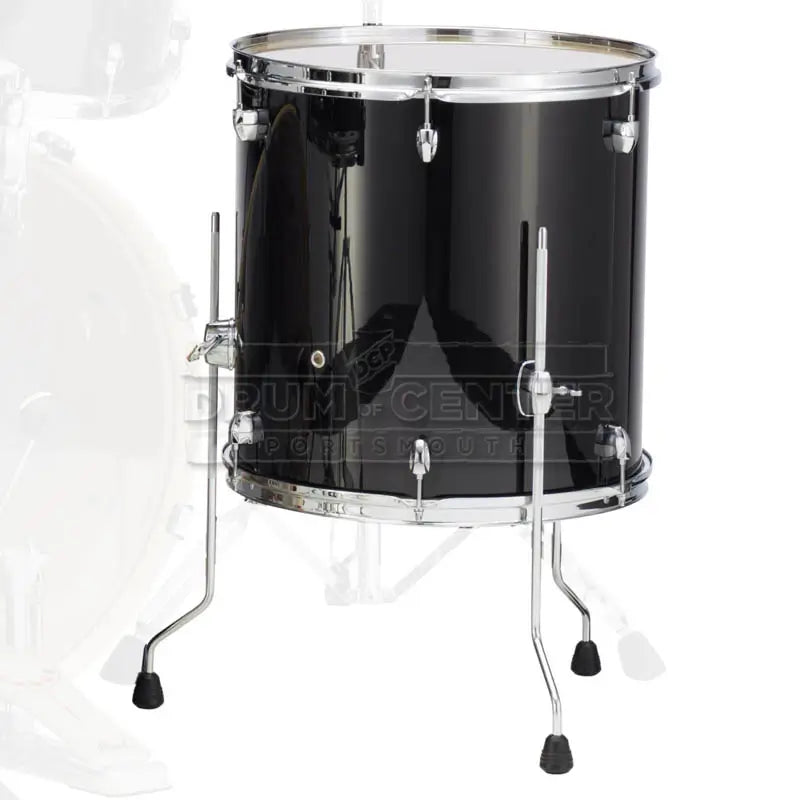 Pearl Export Lacquer Floor Tom 16x16 Black Smoke - Drum Center Of Portsmouth