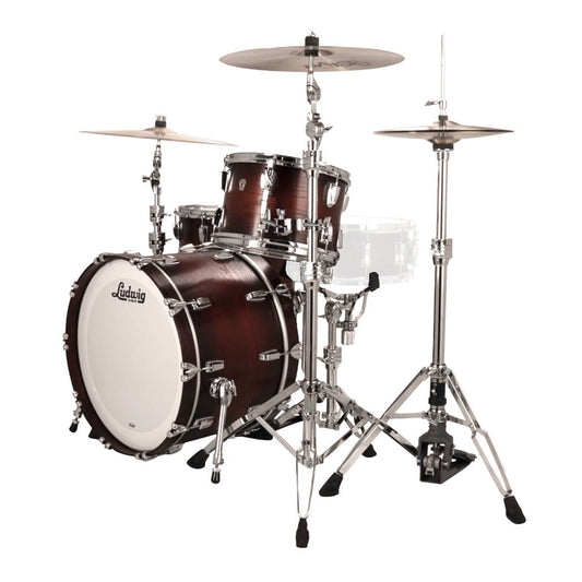 Ludwig Classic Oak 3pc Drum Set Brown Burst 22/13/16 - Drum Center Of Portsmouth