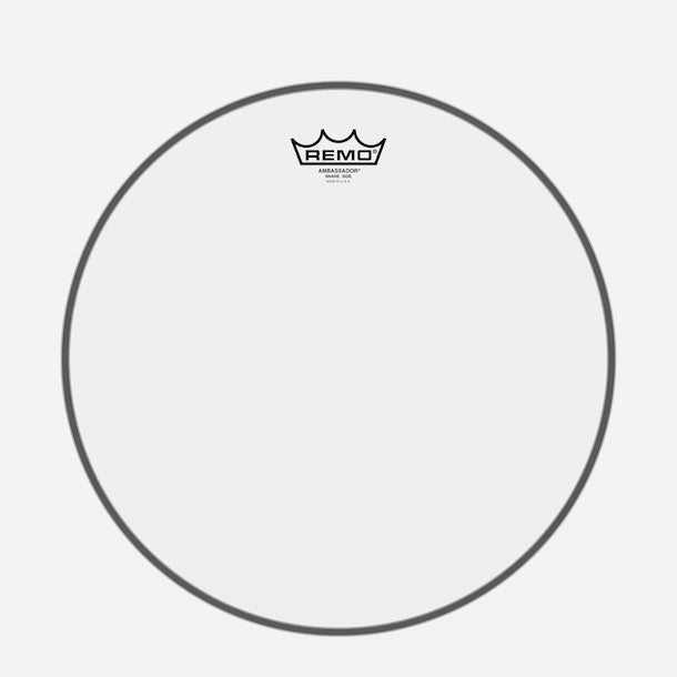 Remo Ambassador Clear Snare Side Drumhead 14" w/No Collar