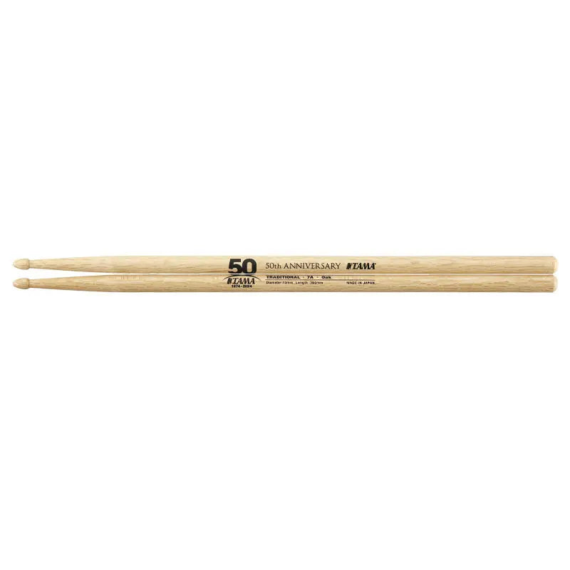 Tama 50th Anniversary Limited Edition Oak Drum Sticks 7A - Drum Center Of Portsmouth