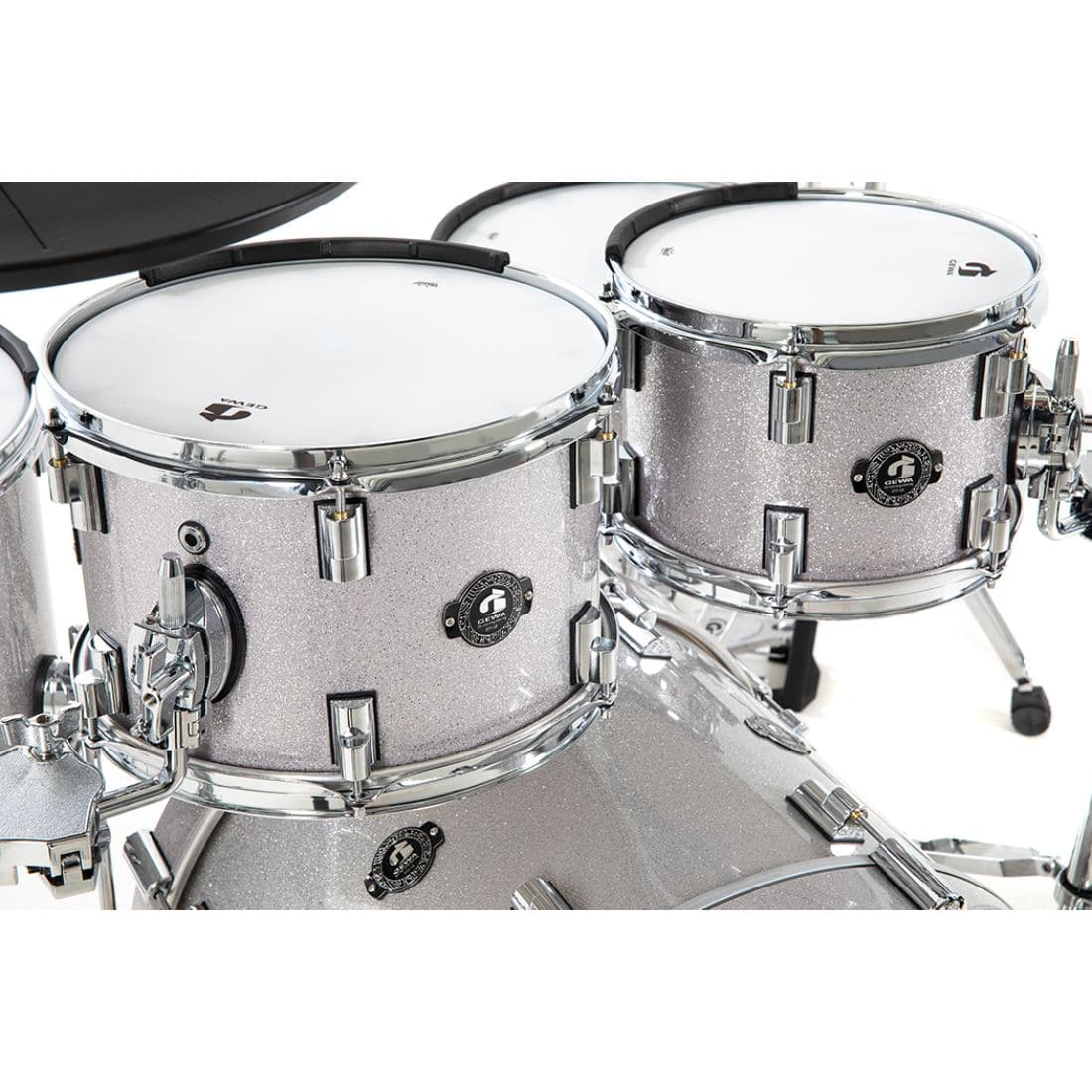 GEWA G9 Pro 5 SE Electronic Drum Set Silver Sparkle