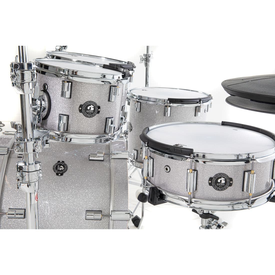 GEWA G9 Pro 5 SE Electronic Drum Set Silver Sparkle