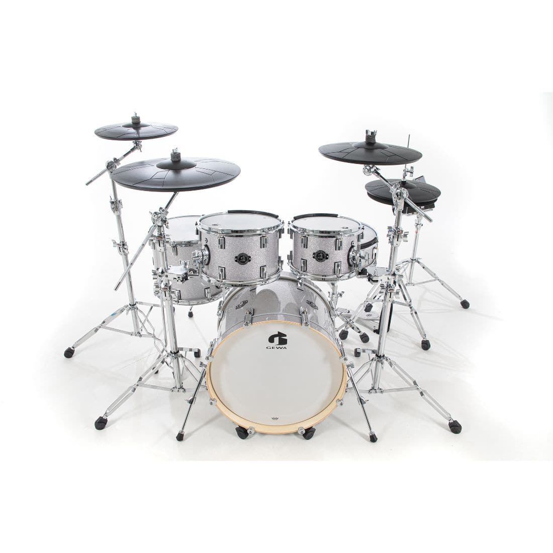 GEWA G9 Pro 5 SE Electronic Drum Set Silver Sparkle