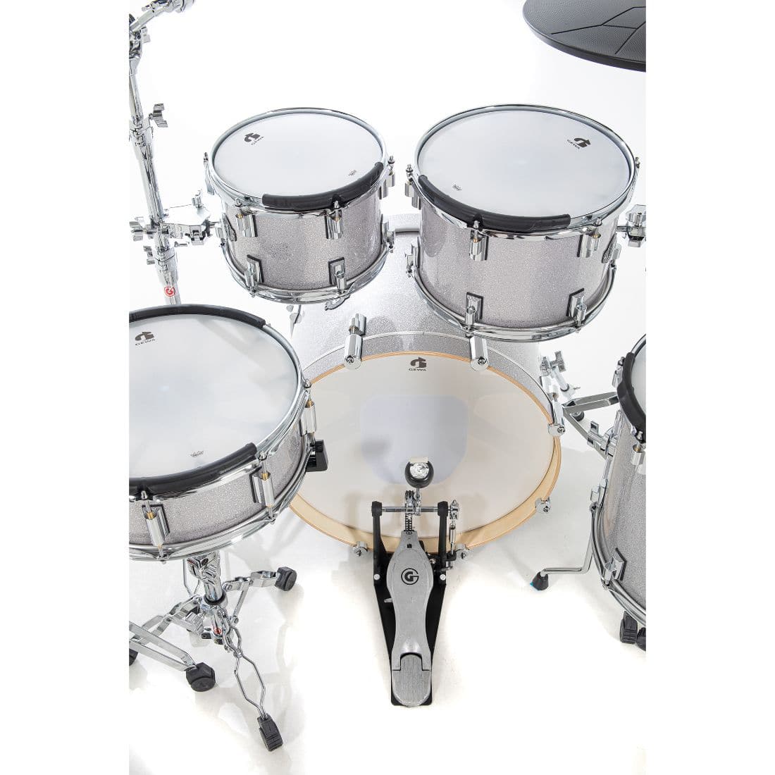 GEWA G9 Pro 5 SE Electronic Drum Set Silver Sparkle