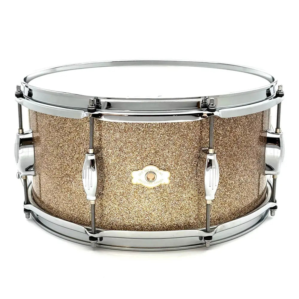 George Way Tuxedo Studio Snare Drum 14x7 Champagne Sparkle - Drum Center Of Portsmouth