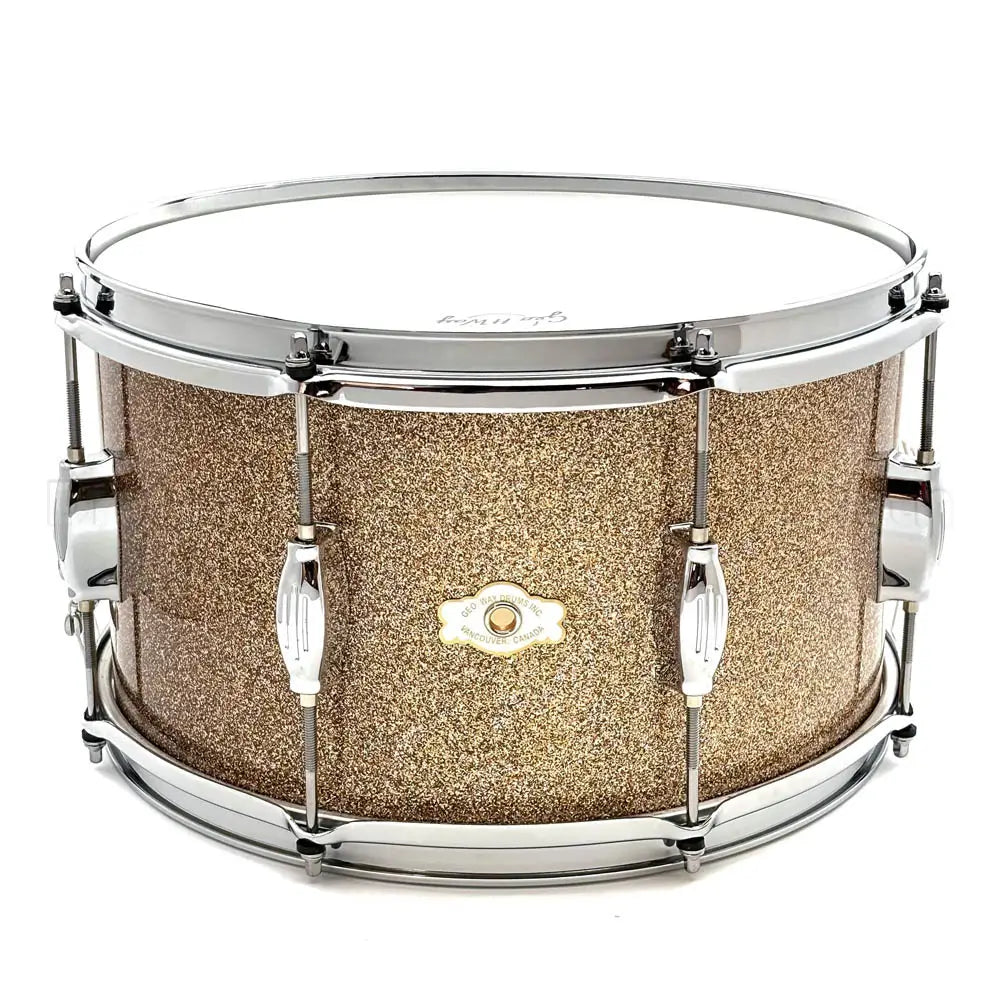 George Way Tuxedo Studio Snare Drum 14x8 Champagne Sparkle - Drum Center Of Portsmouth