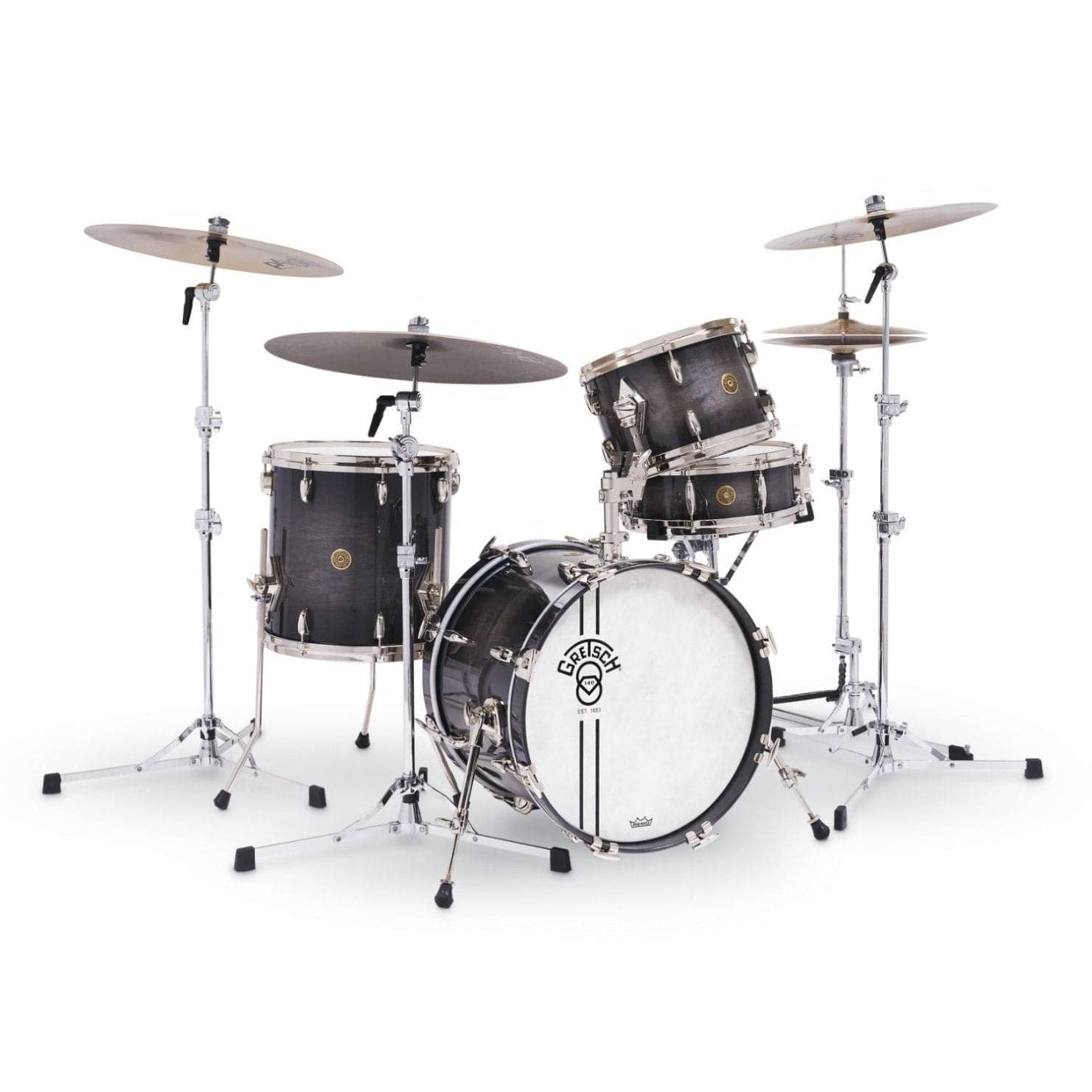 Gretsch Limited Edition 140th Anniversary 4pc Drum Set Ebony Stardust