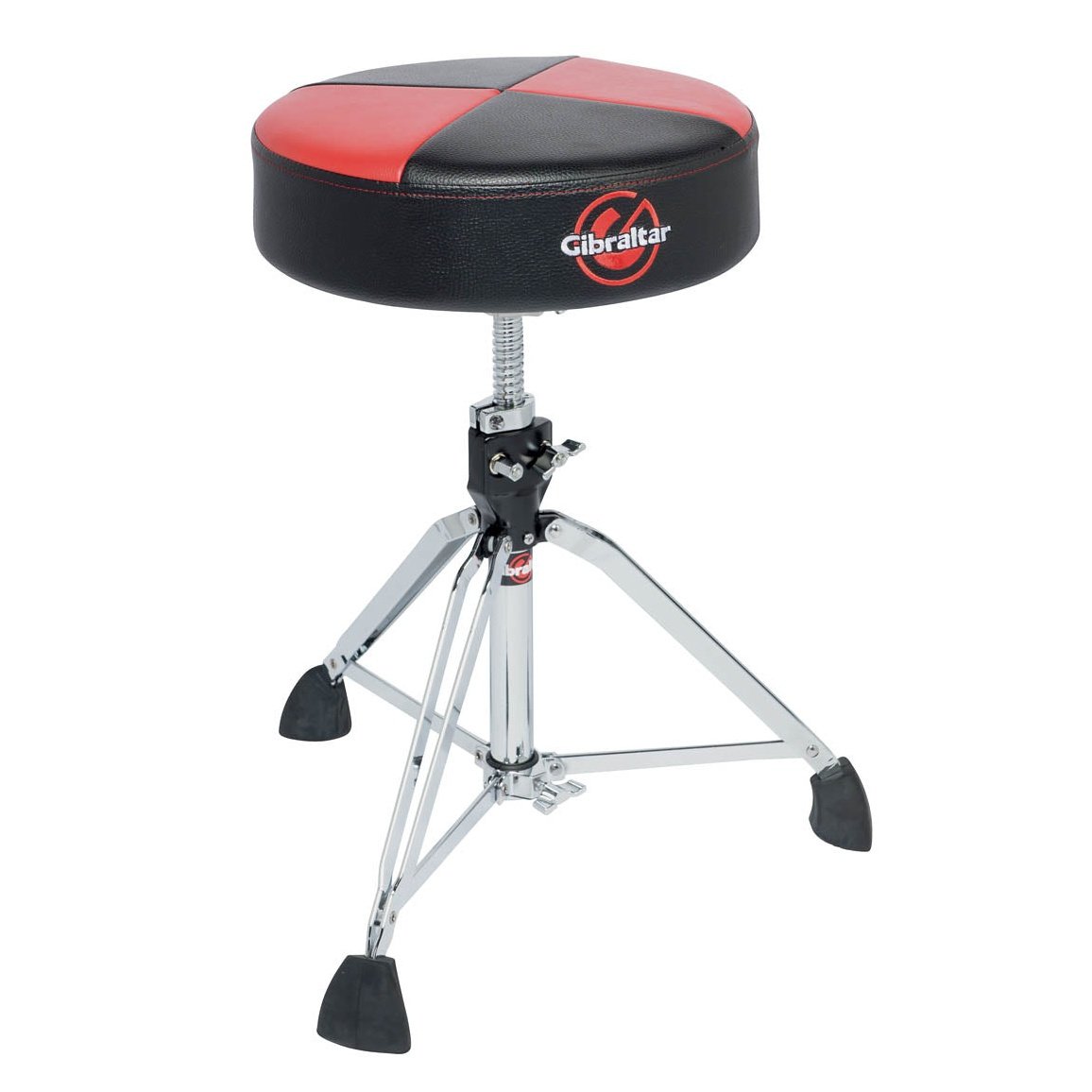 Gibraltar 9608RQPRB 9000 Series Pro Throne Round Qtrp Red Black