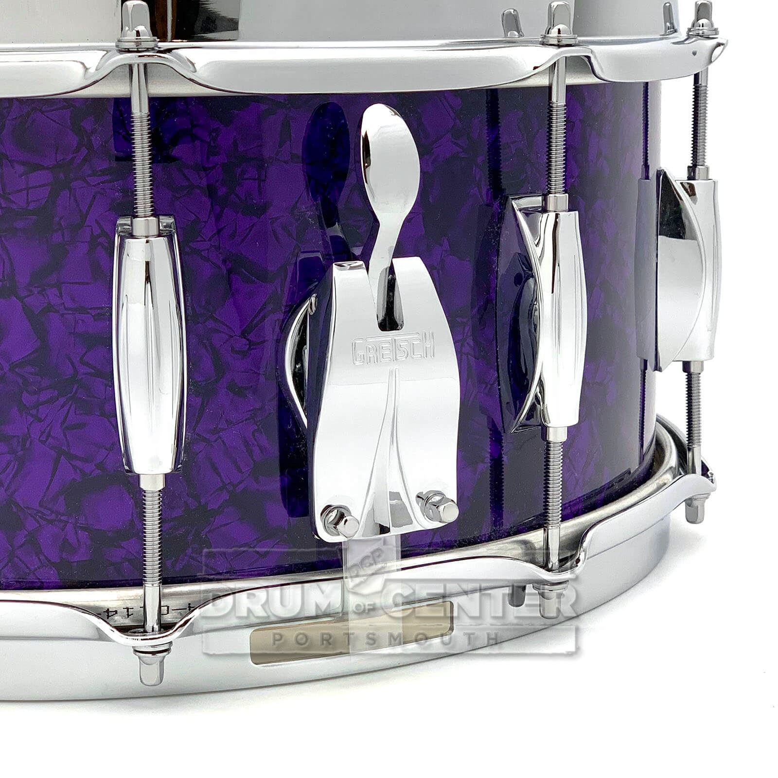 Gretsch Broadkaster Snare Drum 14x6.5 Purple Marine Pearl - Drum Center Of Portsmouth