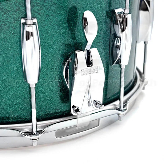 Gretsch Broadkaster Snare Drum 14x8 10-Lug Cadillac Green Sparkle - DCP Exclusive! - Drum Center Of Portsmouth