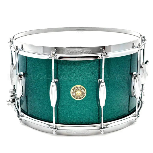 Gretsch Broadkaster Snare Drum 14x8 10-Lug Cadillac Green Sparkle w/MS Strainer - DCP Exclusive! - Drum Center Of Portsmouth