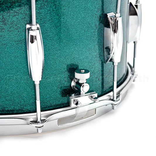Gretsch Broadkaster Snare Drum 14x8 10-Lug Cadillac Green Sparkle w/MS Strainer - DCP Exclusive! - Drum Center Of Portsmouth