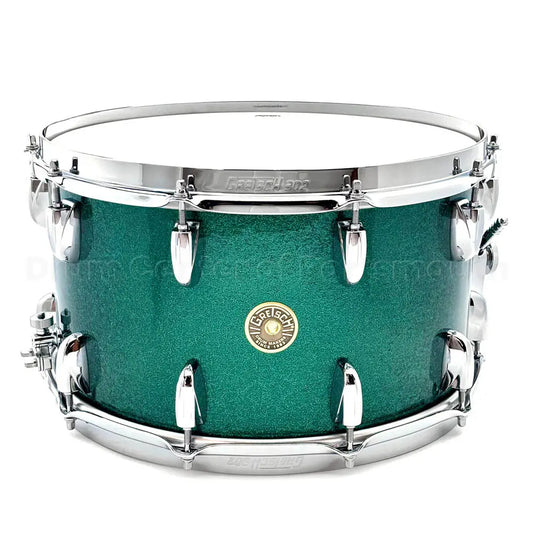 Gretsch Broadkaster Snare Drum 14x8 20-Lug Cadillac Green Sparkle w/MS Strainer - DCP Exclusive! - Drum Center Of Portsmouth