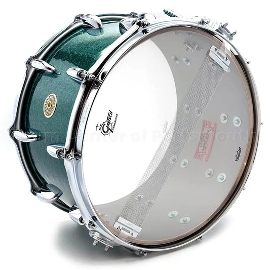 Gretsch Broadkaster Snare Drum 14x8 20-Lug Cadillac Green Sparkle w/MS Strainer - DCP Exclusive! - Drum Center Of Portsmouth