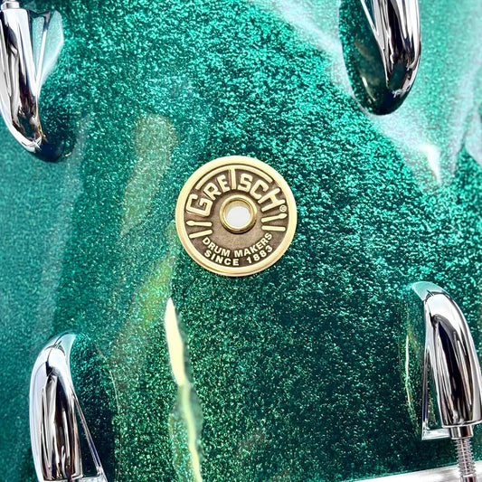 Gretsch Broadkaster Snare Drum 14x8 20-Lug Cadillac Green Sparkle w/MS Strainer - DCP Exclusive! - Drum Center Of Portsmouth