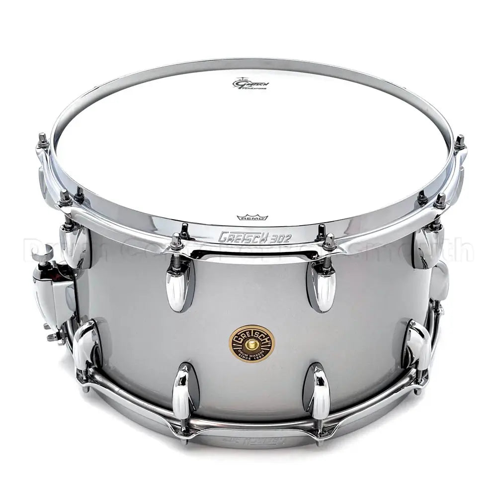 Gretsch Broadkaster Snare Drum 14x8 20-Lug Silver Mist Gloss - Drum Center Of Portsmouth