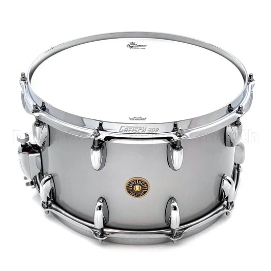 Gretsch Broadkaster Snare Drum 14x8 20-Lug Silver Mist Gloss - Drum Center Of Portsmouth