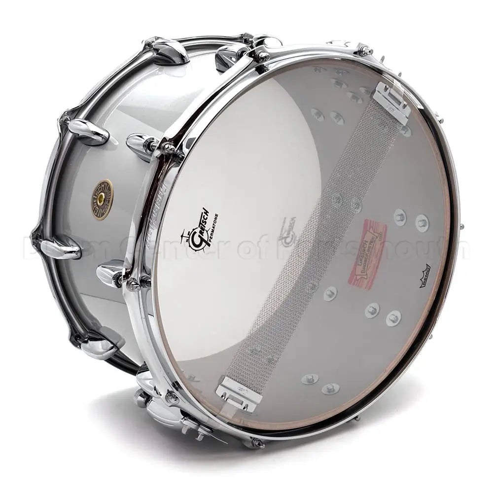 Gretsch Broadkaster Snare Drum 14x8 20-Lug Silver Mist Gloss - Drum Center Of Portsmouth