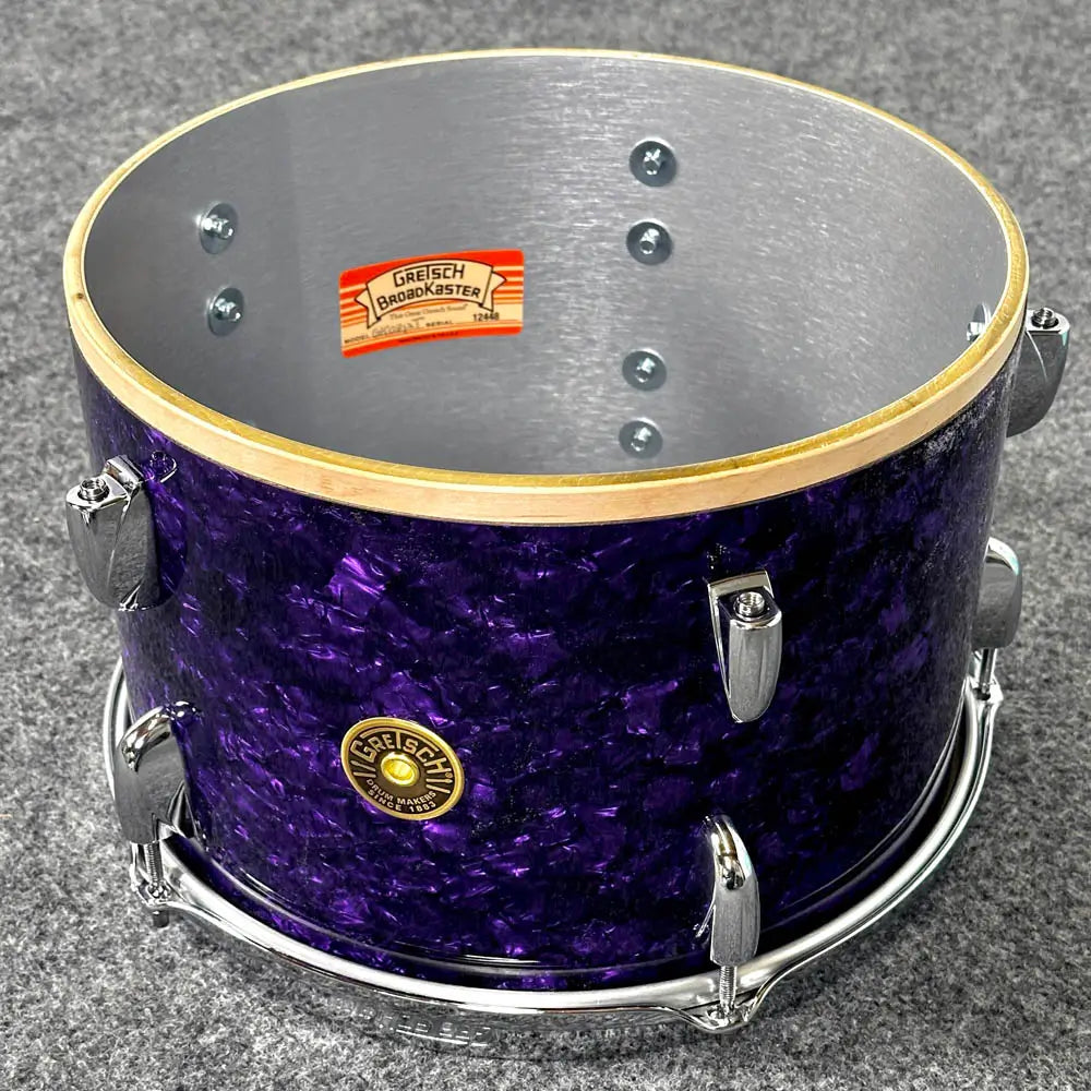 Gretsch Broadkaster 3pc Drum Set 22/12/16 Purple Marine Pearl - Drum Center Of Portsmouth