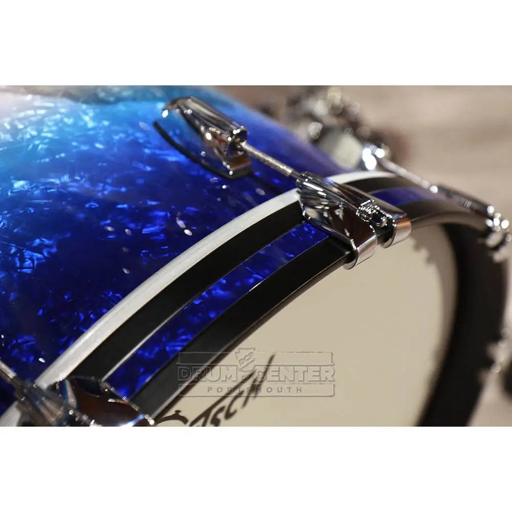 Used Gretsch Brooklyn 4pc Euro Drum Set Blue Burst Pearl - Excellent - Drum Center Of Portsmouth