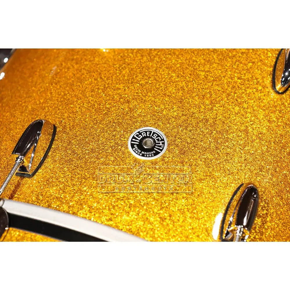 Used Gretsch Brooklyn 3pc Drum Set w/26BD Gold Sparkle - Excellent - Drum Center Of Portsmouth