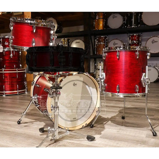 Gretsch Brooklyn 3pc Jazz Drum Set Satin Cherry Red - Drum Center Of Portsmouth