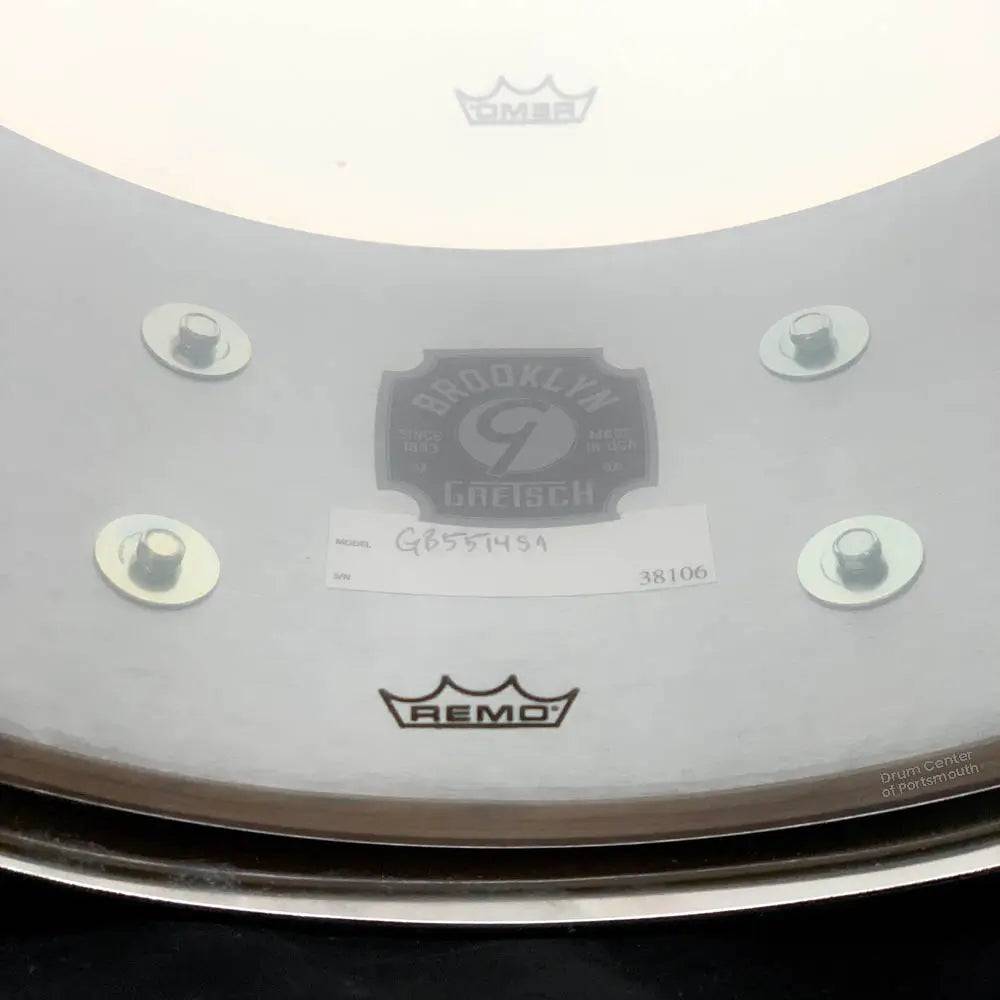 Gretsch Brooklyn Snare Drum 14x5.5 10-Lug Silver Sparkle - Drum Center Of Portsmouth